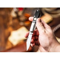 Boker, Barlow Black Checkered Bone Handle, D2