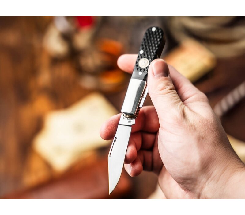 Boker, Barlow Black Checkered Bone Handle, D2