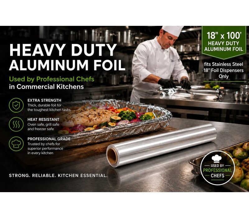 ChicWrap Refill Roll Aluminum Foil- 18"x100"