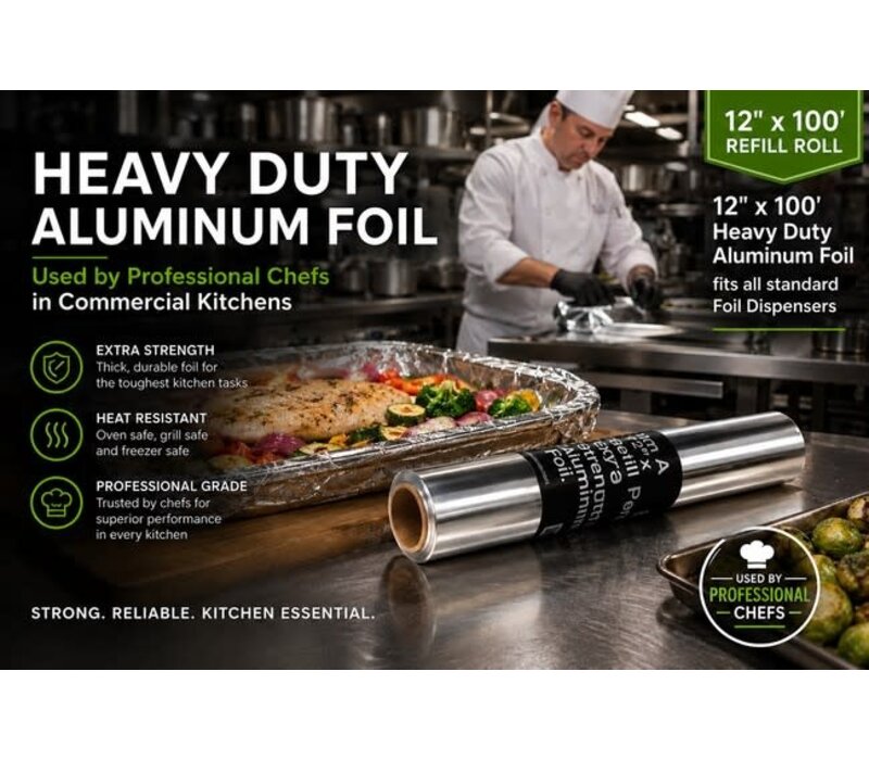 ChicWrap Refill Roll Aluminum Foil- 18"x100"