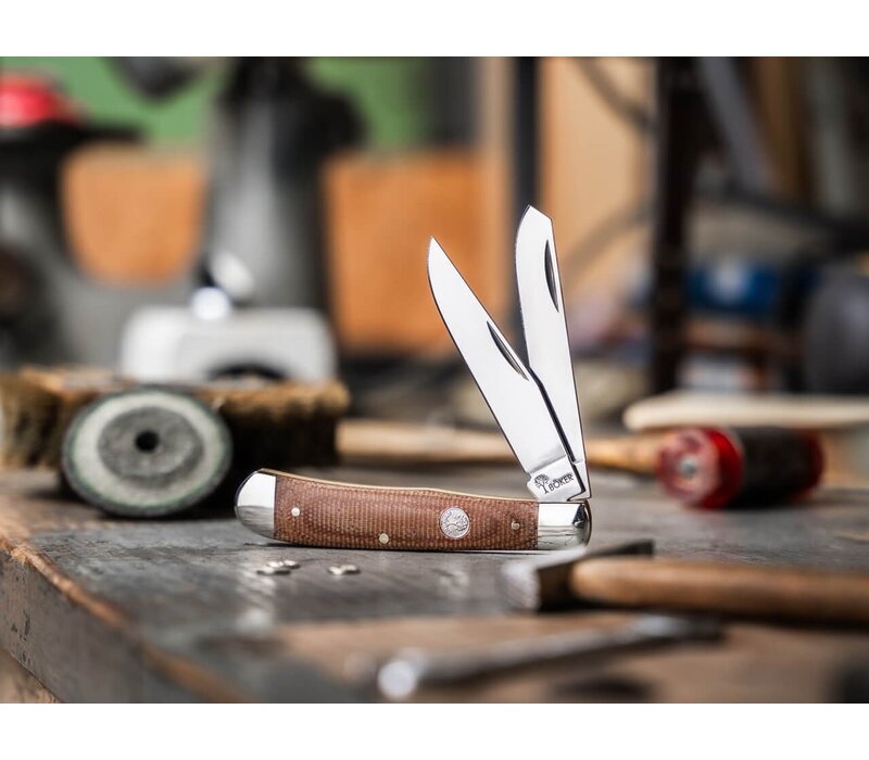 Boker, Trapper Tan Micarta Handle, D2 Steel