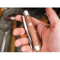 Boker, Trapper Tan Micarta Handle, D2 Steel