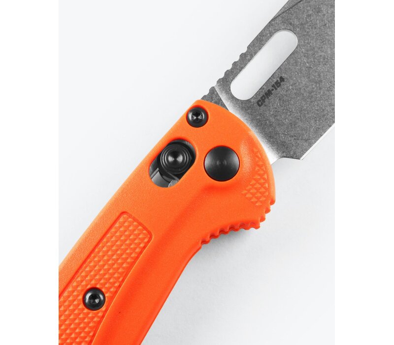 Benchmade, Mini Taggedout Orange Grivory, CPM 154