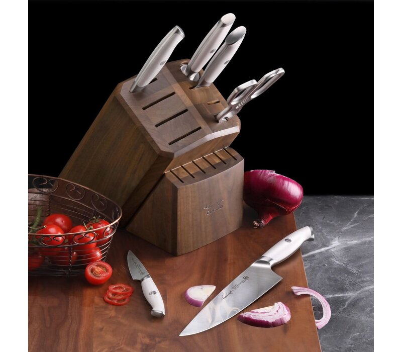Cangshan, Thomas Keller 7pc Block Set White Handle