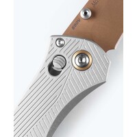 Benchmade, Seven Ten Gray Aluminum Recurve, CPM S90V Steel