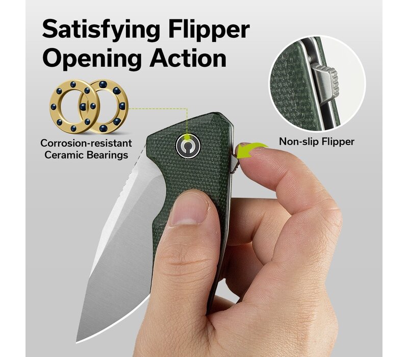 CIVIVI Regulatron Flipper Micarta Handle