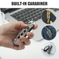 Civivi Pragma, with aluminum handle and Carabiner/Bottle Opener.  Also Nitro-V stainless blade.