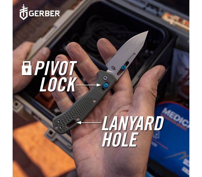 Gerber Assert Pivot Lock Black, CPM S30V, Black Nylon Handle