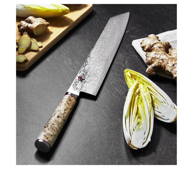MIYABI Birchwood SG2  9.5" Kiritsuke  Knife- Damascus