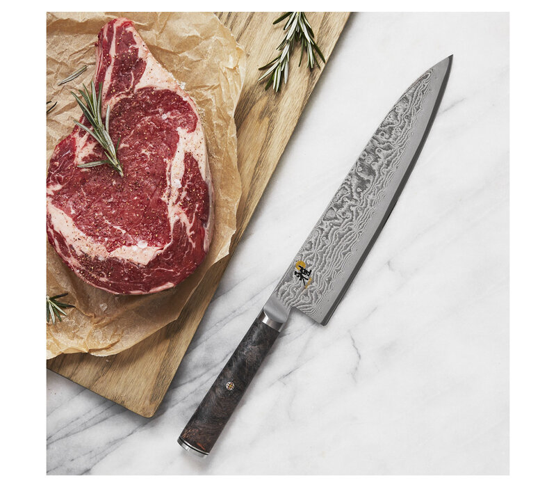 Zwilling Myabi Black 9.5" Gyutoh Chef's Knife Damascus