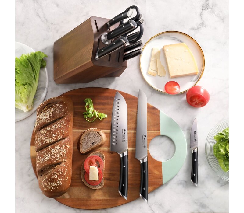 Cangshan, HELENA 8pc Knife Block Set, Black