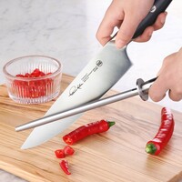 Cangshan, Thomas Keller Diamond 8" Honing Steel, Black Handle