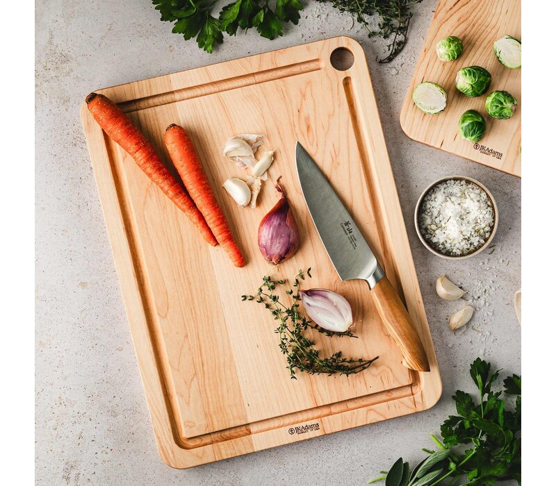 JK Adams Maple Prep Cutting Board with Juice Groove