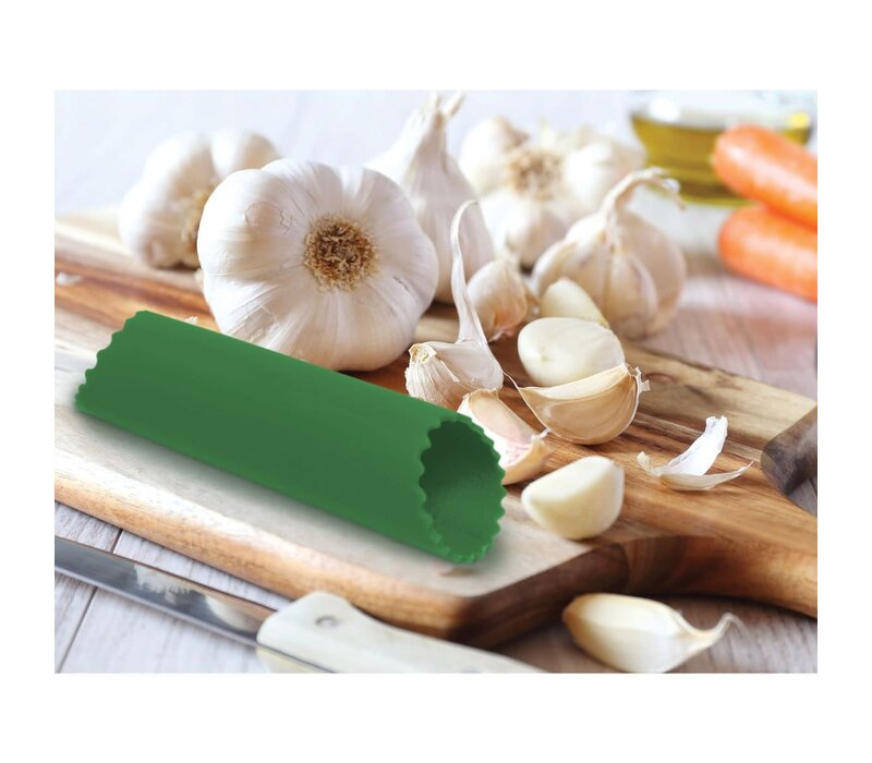Fantes Cousin Monica's Silicone Garlic Peeler Tube Green