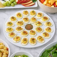 HIC Kitchen Porcelain Deviled Egg Dish 24 Slot