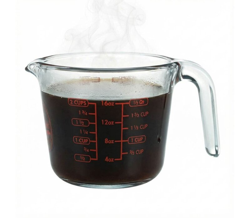 HIC, Mrs. Anderson's Baking Glass Measuring Cup, 2 Cup