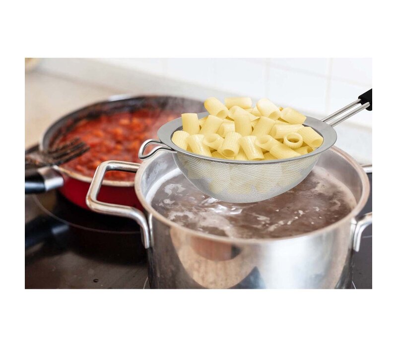 HIC Kitchen 8" Mesh Strainer with Silicone Handle