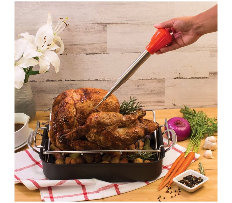 HIC, Kitchen Baster with Cleaning Brush and Needle, 2oz