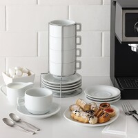 HIC, Stackable Cappuccino Mug Set