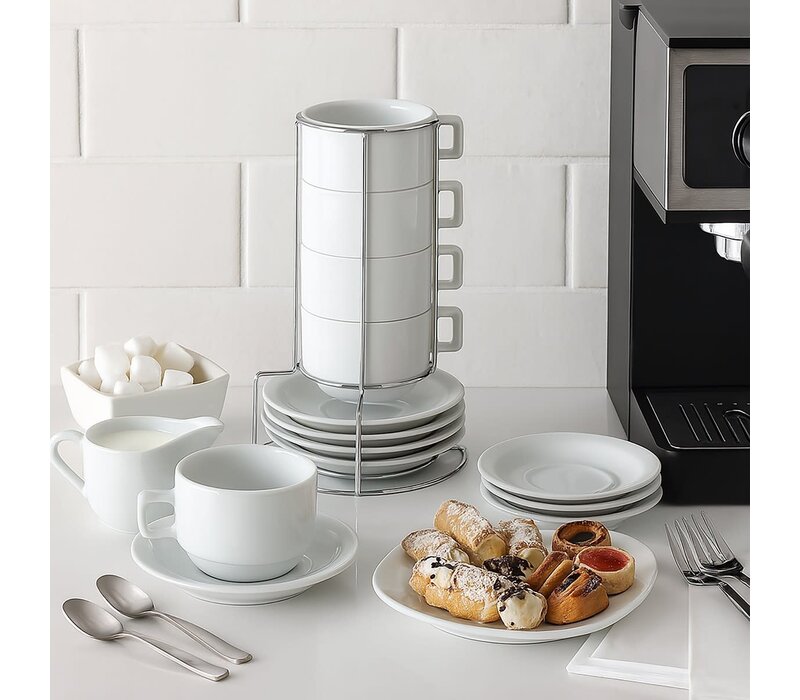 HIC, Stackable Cappuccino Mug Set