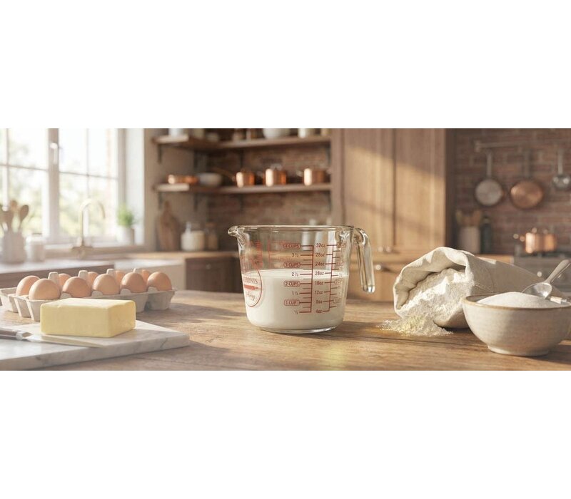 HIC, Mrs. Anderson's Baking Glass Measuring Cup, 4 Cup