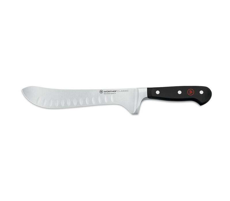 Wusthof Classic 8" Artisan Butcher Hollow Edge, Black Handle