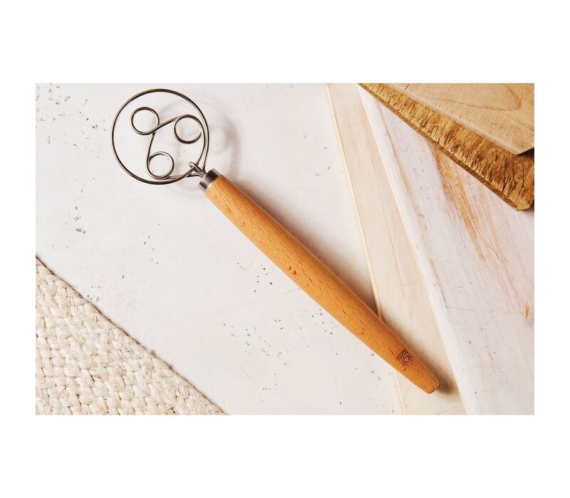 HIC, King Arthur Baking Company Baker's Batter Whisk, Triple-Loop
