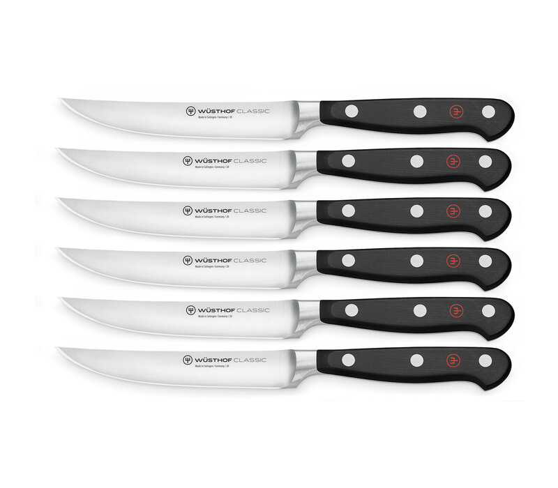 Wusthof Classic 6 Piece Straight Edge Steak Knife Set