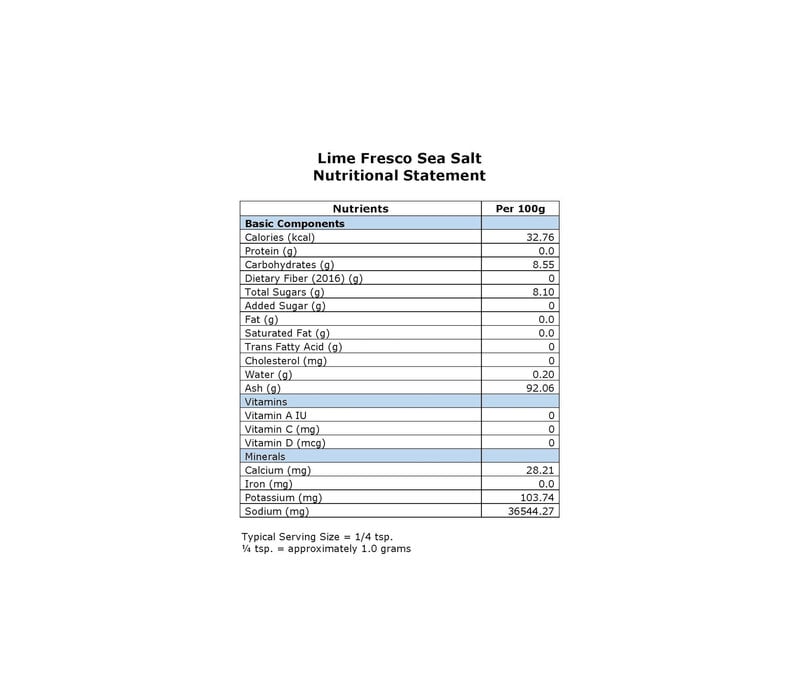 Lime Sea Salt 1.5 oz