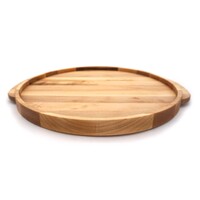 JK Adams Maple Round Wooden Serving Tray