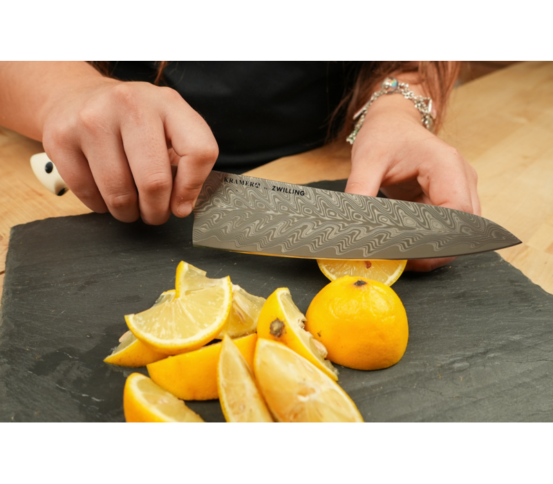 ZWILLING, Kramer Cumulus, 7" Santoku, White Handle