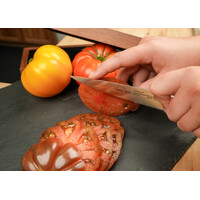 Cangshan Thomas Keller Signature Collection  5" Serrated Utility Knife with Walnut Box- Black