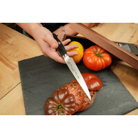 Cangshan Thomas Keller Signature Collection  5" Serrated Utility Knife with Walnut Box- Black