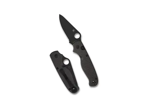 Spyderco Knives Spyderco ButtonUp, 8CR13MOV Steel, Carbon Fiber Handle