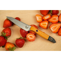 Benchmade True Paring Knife, Black and Maple Richlite Handle, CPM 154