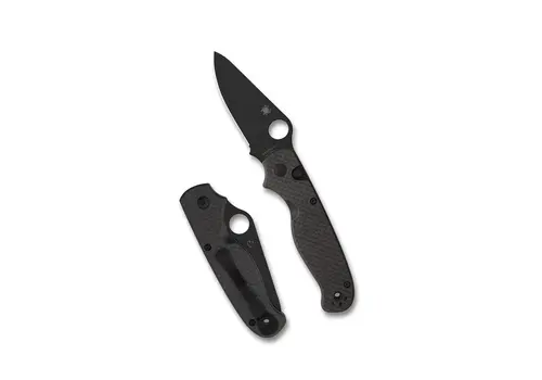 Spyderco Knives Spyderco ButtonUp, 8CR13MOV Steel, Carbon Fiber Handle