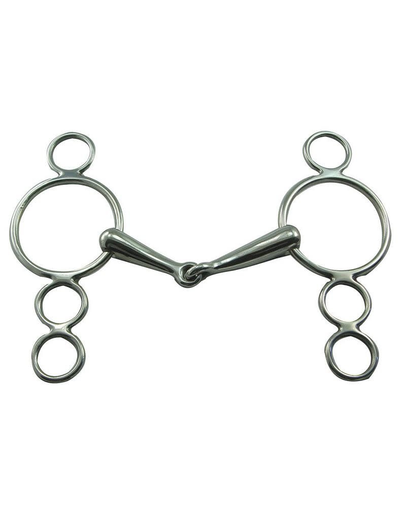 Cornet Coronet 3 Ring Snaffle Gag Bit 16mm