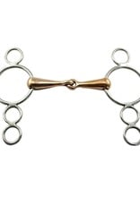 Coronet 3 Ring Copper Mouth Gag 5''