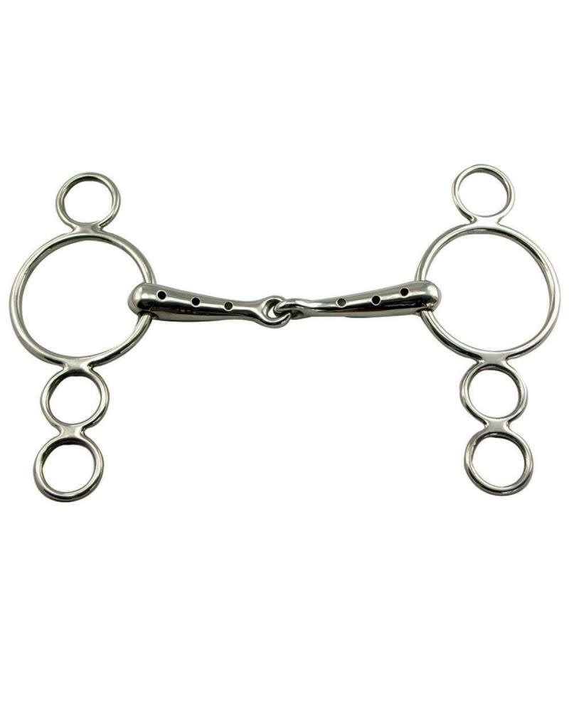 Coronet  3 Ring Hollow Mouth Whistle Gag 5 1/2''