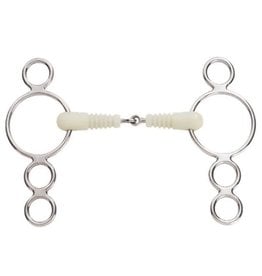Happy Mouth Pessoa Ribbed Jointed 3 Ring Gag
