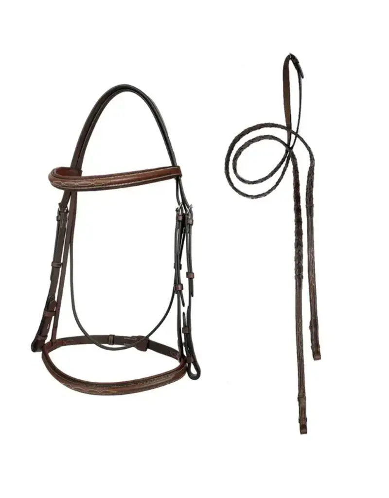Arc de Triomphe ADT Imperial Padded Bridle Raised Fancy Stitched Reins