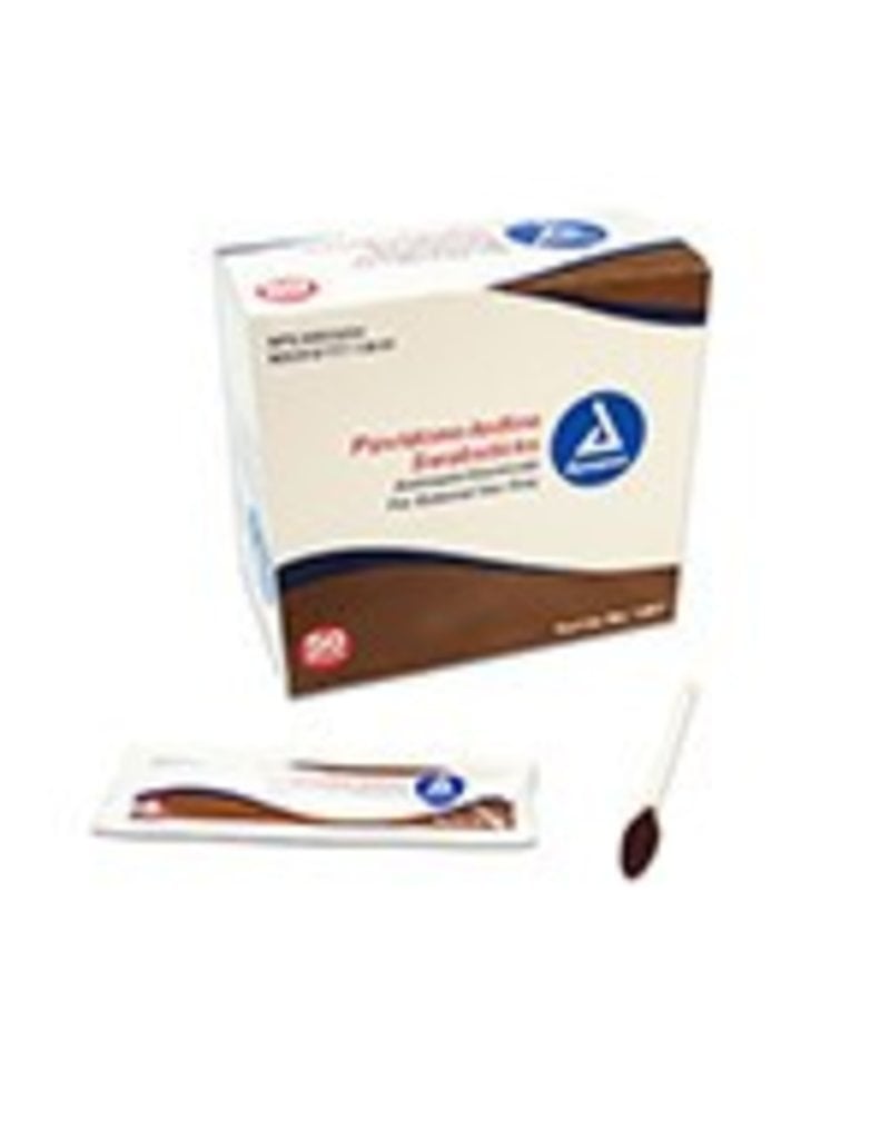 Povidone Iodine Swabsticks - 50/box single