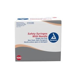 Syringe - Safety, General - 1cc (fixed needle) - 25G, 5/8" needle single *EXPIRED*