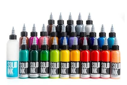 Solid Ink 25 Colors Fundamental Set - Darkside Tattoo Supply Inc