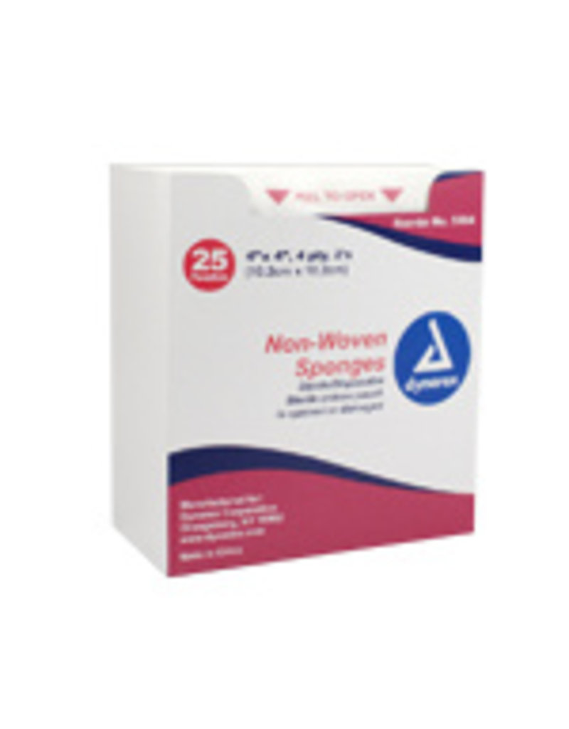 Non-Woven Sponge- Sterile 4" x 4" 2's single Clearance Damaged