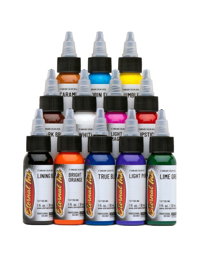 Dynamic Sample Pack Tattoo Ink 1oz Bottles - 12 Colors