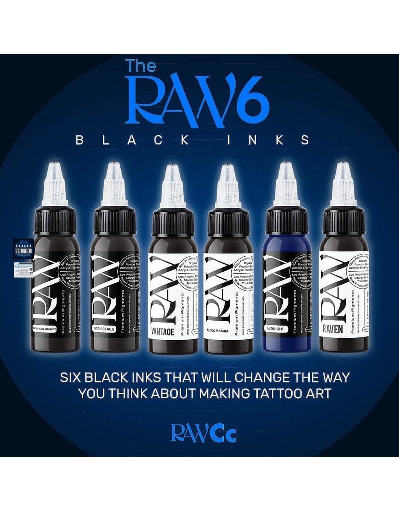 Raw Pigments Raw Raw6 (Black Ink) Set 2 oz