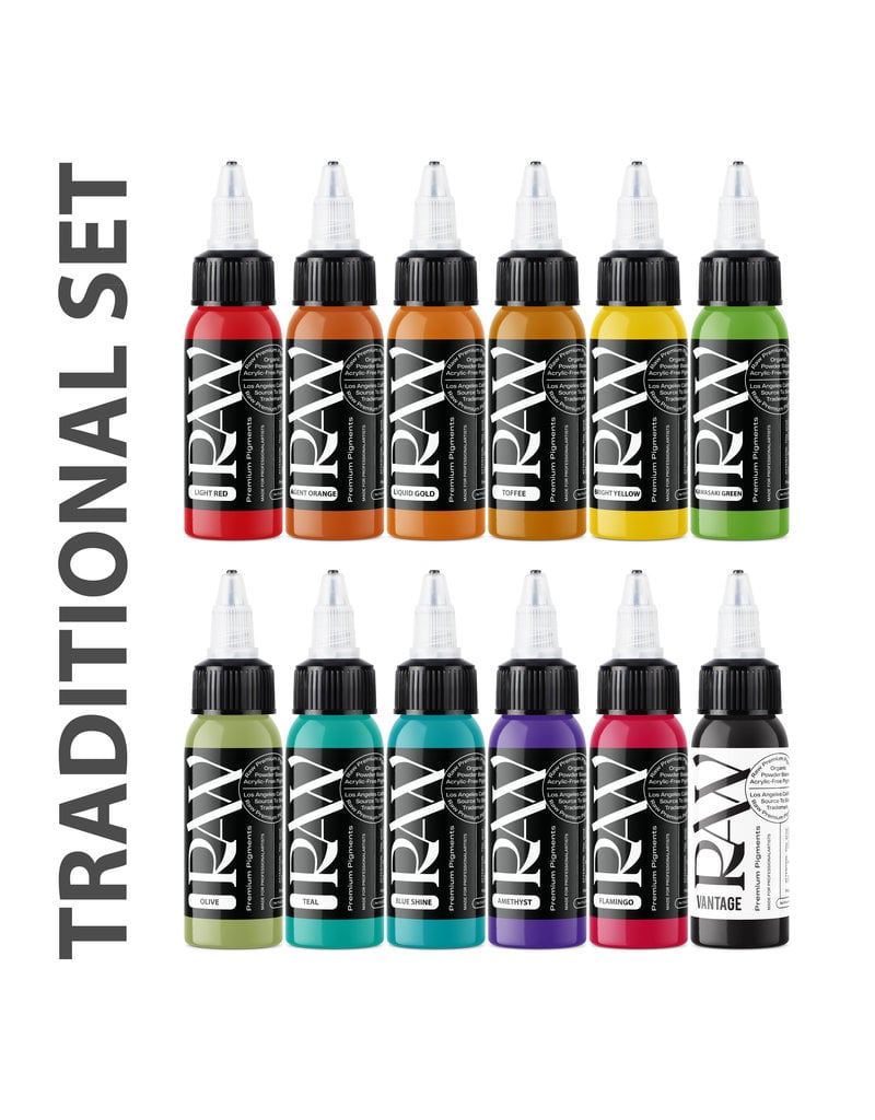 Raw Pigments Raw Traditional Set (12 pc) 2 oz