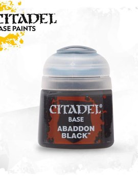 Games Workshop BSF Citadel Paint Base: Abaddon Black