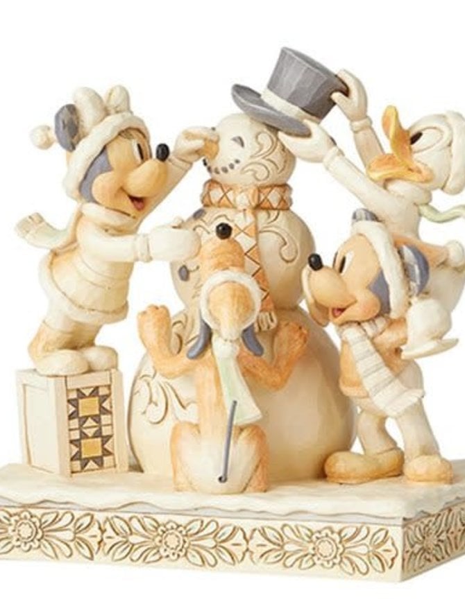 Disney Disney Traditions Fab Four White Woodland Frosty Friendship